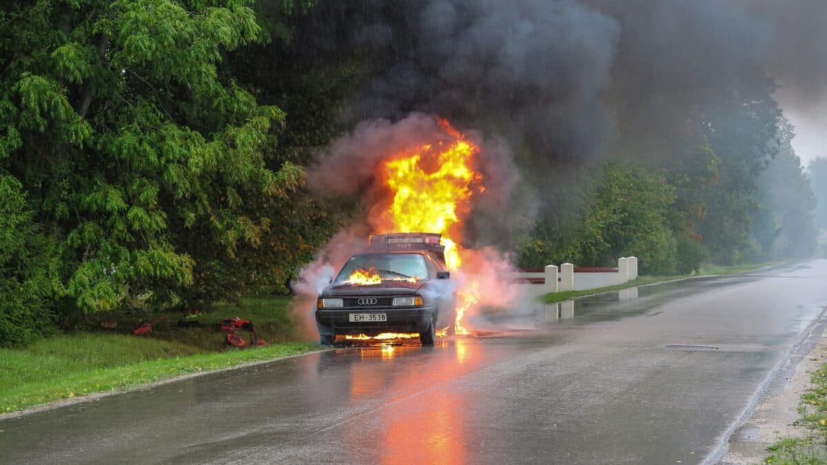 eteindre incendie voiture